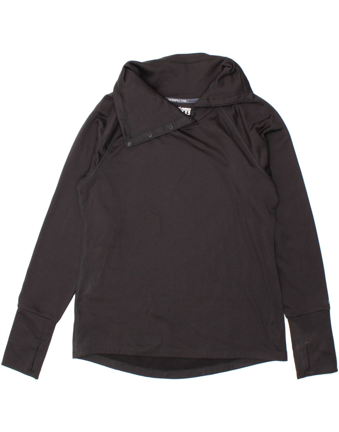 CHAMPION Womens Top Long Sleeve UK 16 Large Black Polyester Vintage Champion and Second-Hand Champion from Messina Hembry 