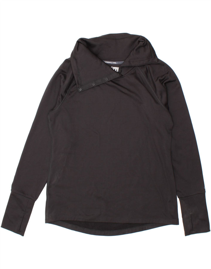 CHAMPION Womens Top Long Sleeve UK 16 Large Black Polyester Vintage Champion and Second-Hand Champion from Messina Hembry 