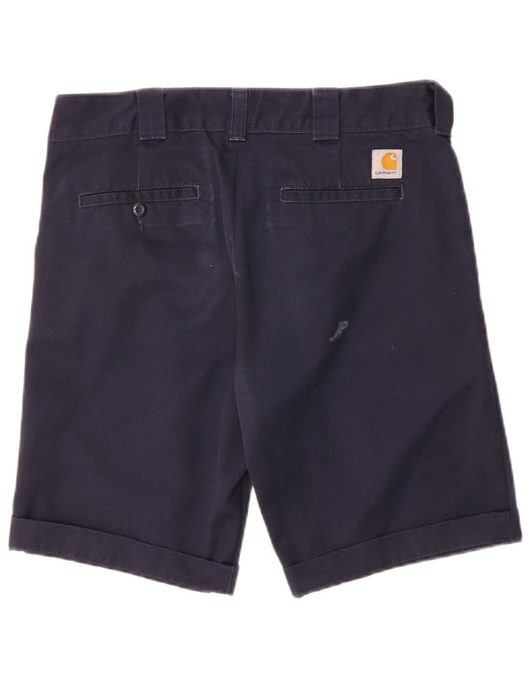 Carhartt muške Wip chino kratke hlače W30 srednje tamnoplavi poliester