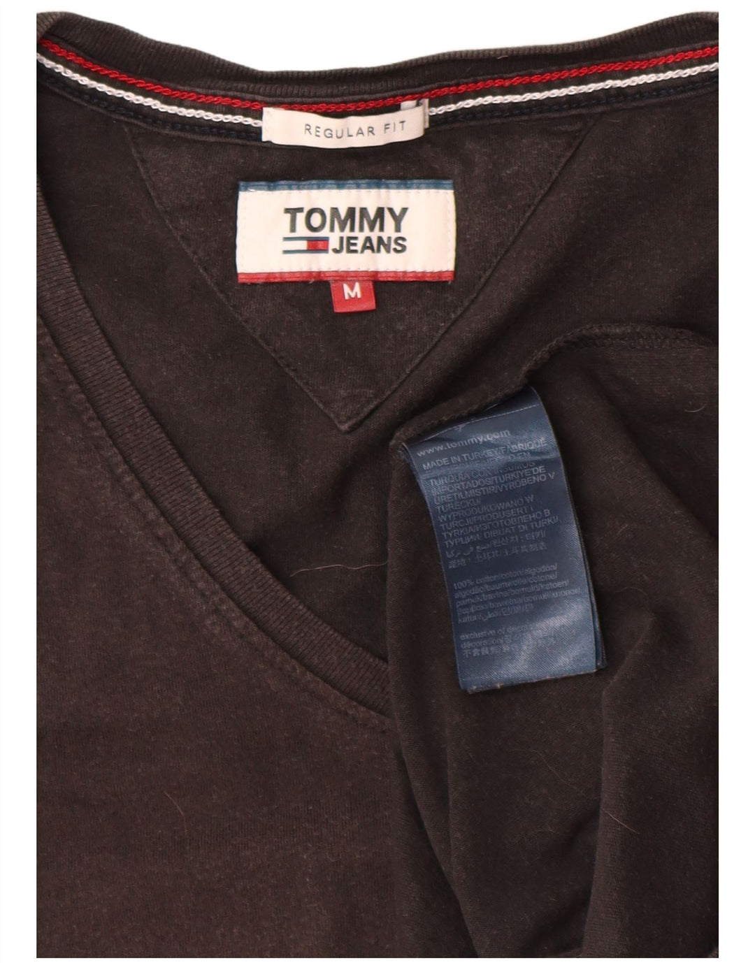 Tommy Hilfiger muška majica kratkih rukava srednji crni pamuk