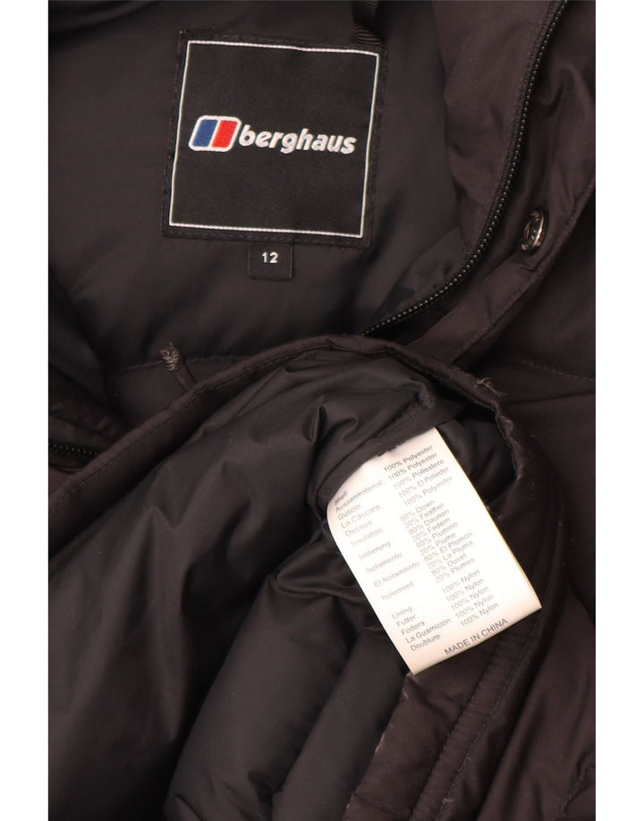 Berghaus ženski podstavljeni kaput s kapuljačom UK 12 srednji crni poliester