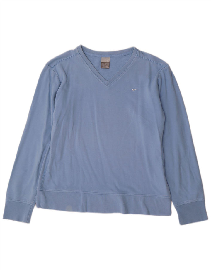 Nike Ženska majica s kratkim rukavima UK 14/16 Large Blue