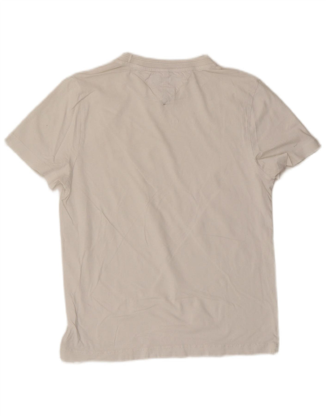 TOMMY HILFIGER Ženska majica kratkih rukava UK 10 Mali bijeli pamuk