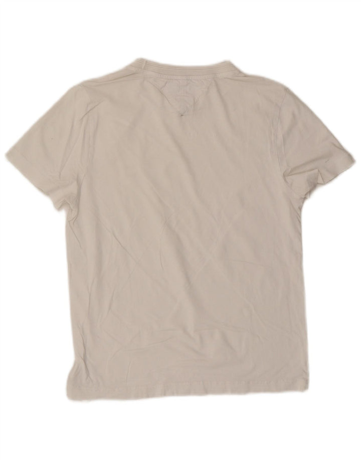 TOMMY HILFIGER Ženska majica kratkih rukava UK 10 Mali bijeli pamuk