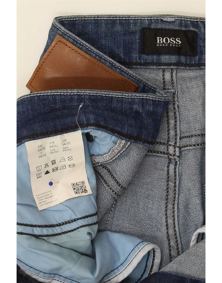 Hugo Boss Muške uske traperice W34 L32 Plavi pamuk