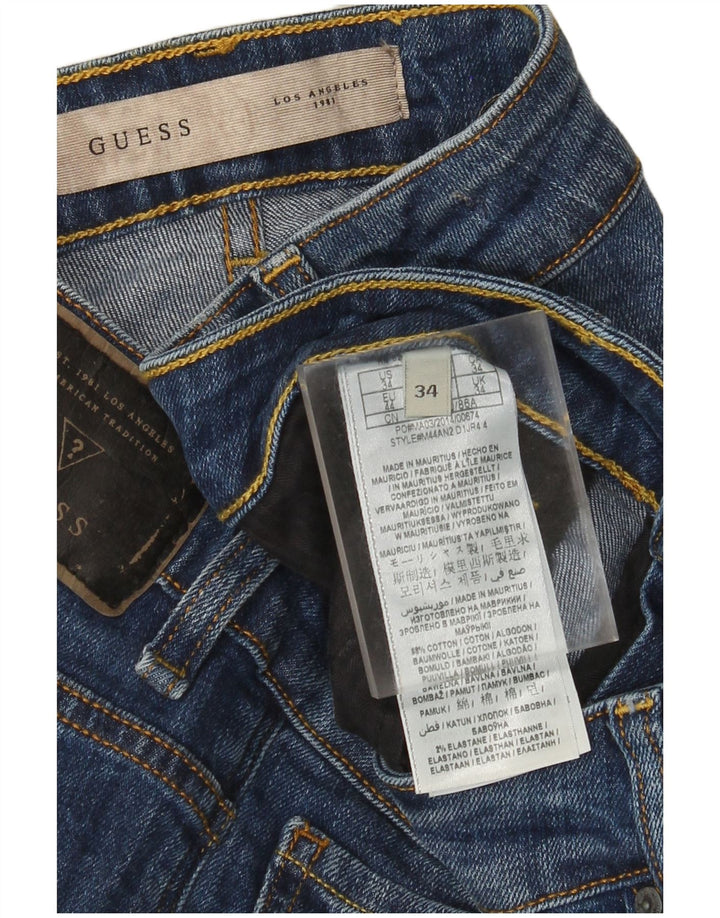 Guess muške ravne traperice W34 L32 plavi pamuk