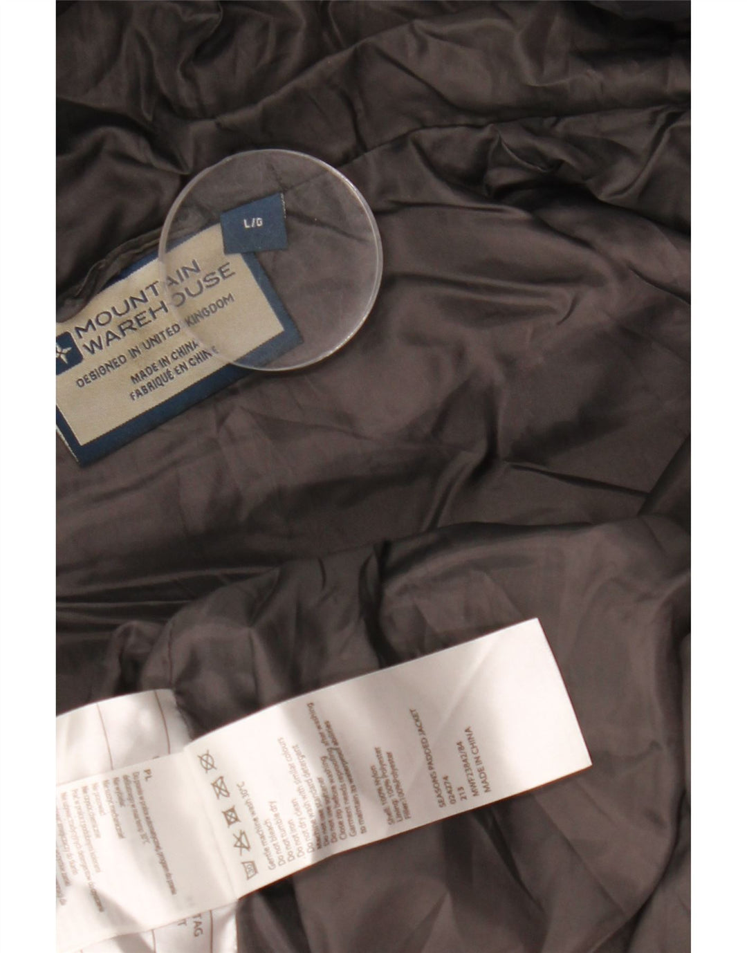 MOUNTAIN WAREHOUSE muška podstavljena jakna s kapuljačom UK 40 velika crna boja