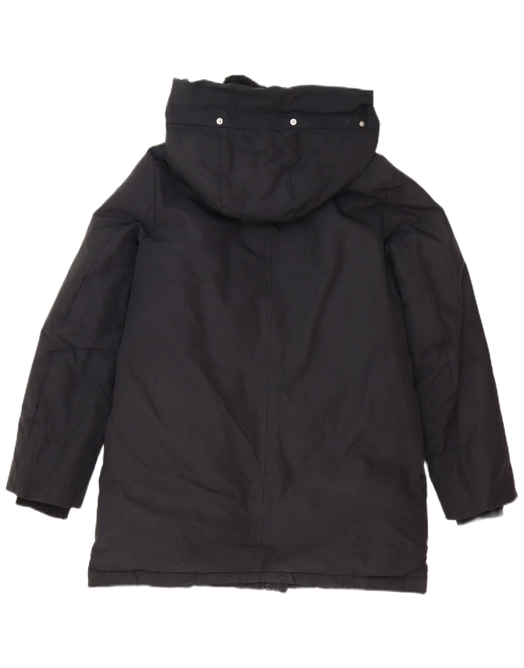 Zara ženska parka jakna s kapuljačom UK 6 XS crni poliester