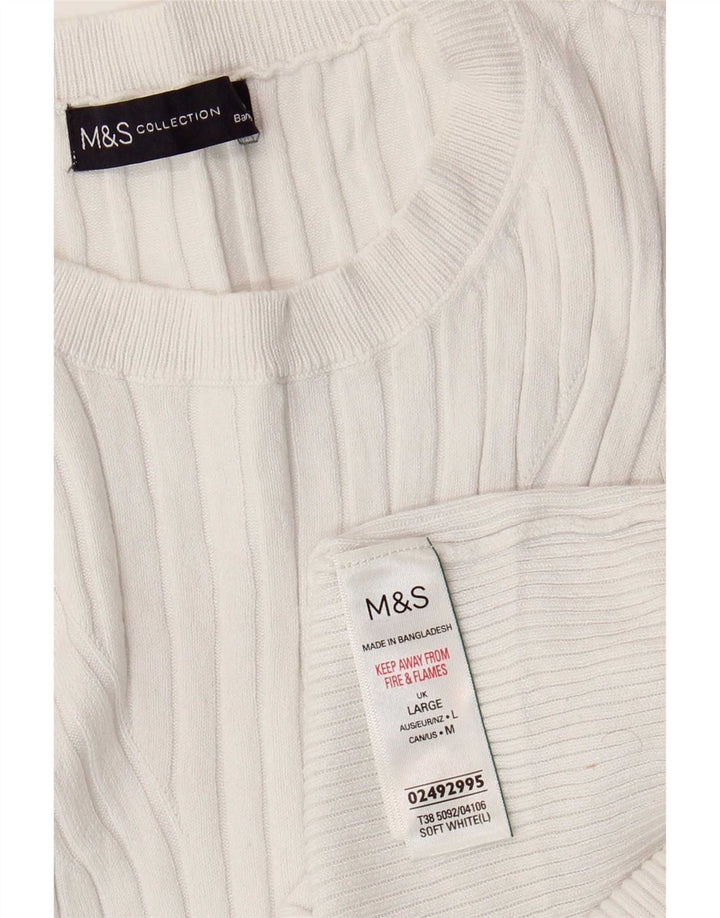 Marks & Spencer ženski prsluk bez rukava UK 14 velika bijela viskoza