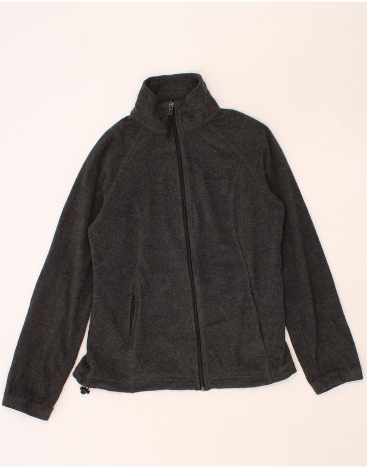 COLUMBIA Womens Fleece Jacket UK 12 Medium Grey Polyester Vintage Columbia and Second-Hand Columbia from Messina Hembry 
