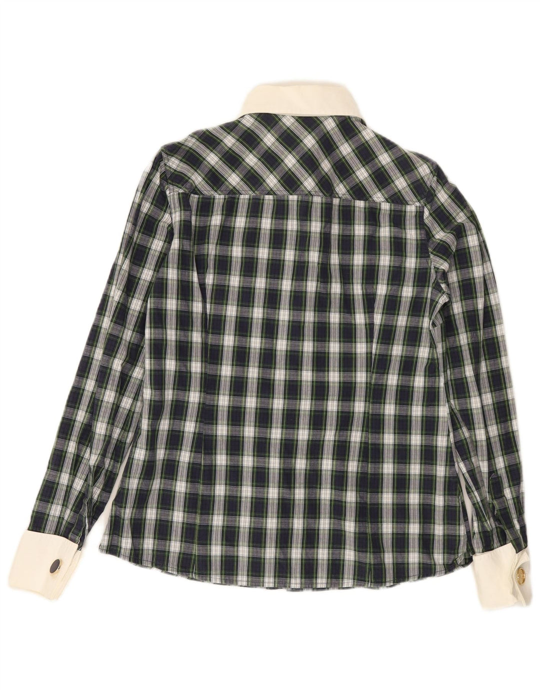 Ženska košulja Massimo Dutti EU 40 srednje zelene karirane pamuk