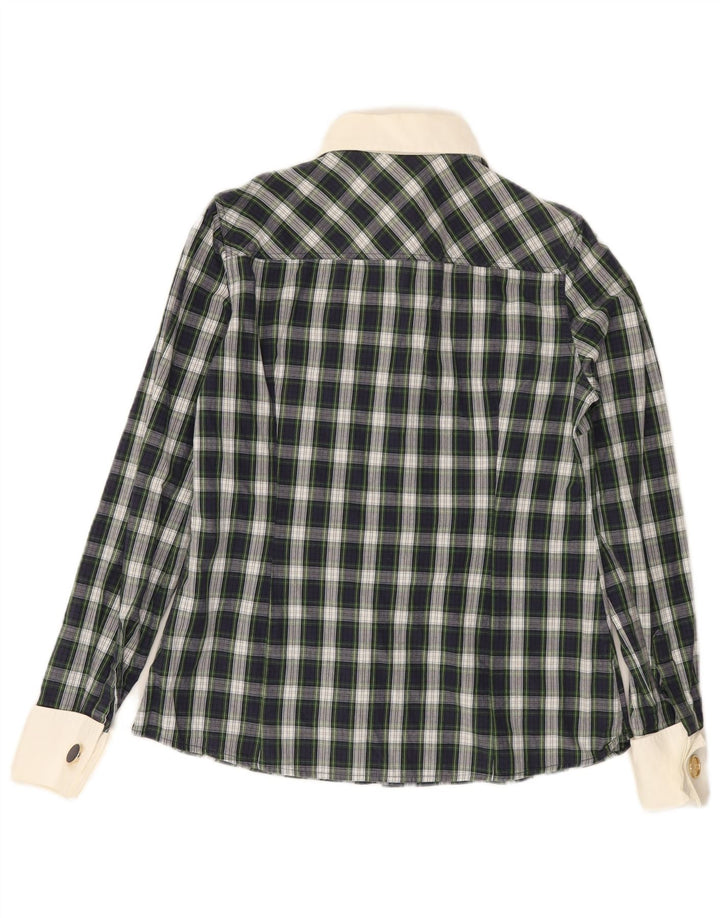 Ženska košulja Massimo Dutti EU 40 srednje zelene karirane pamuk