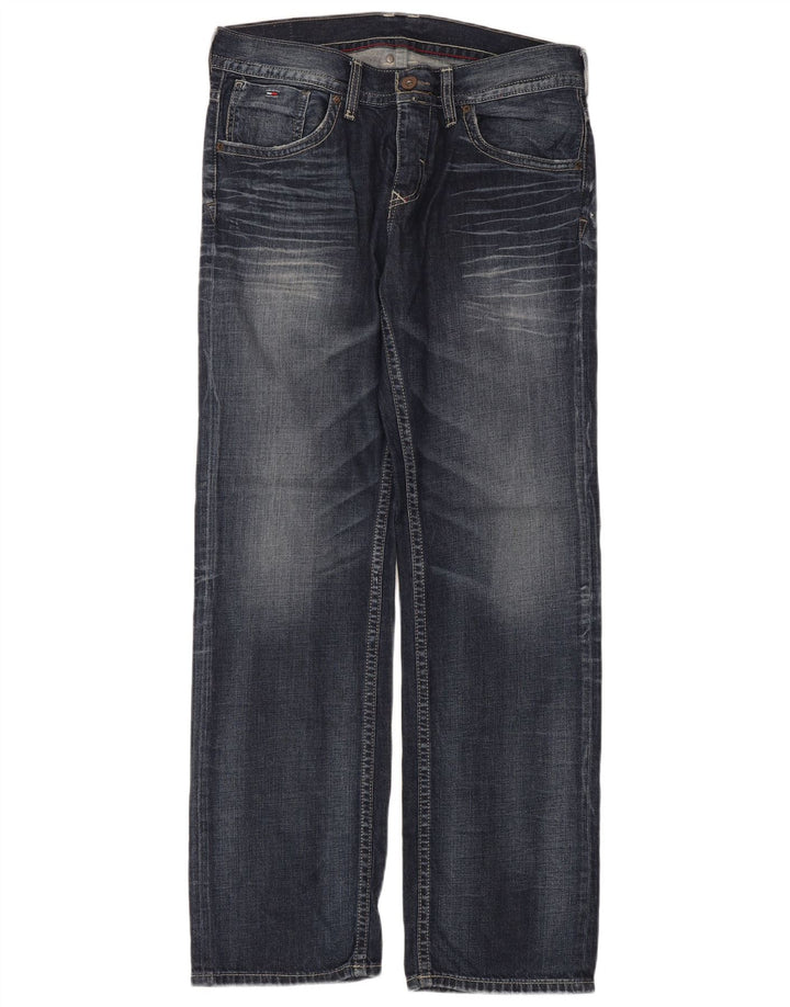 Tommy Hilfiger muške ravne traperice W34 L34 plavi pamuk