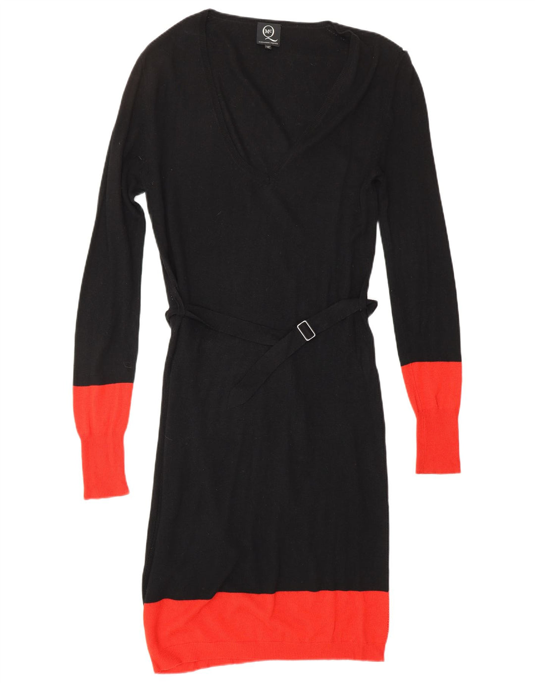ALEXANDER MCQUEEN Ženska džemper haljina IT 42 srednje crna dizajnerska viskoza