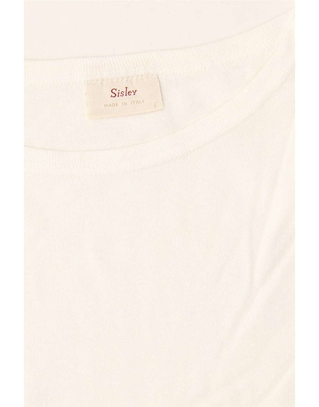 SISLEY Womens Cami Top UK 12 Medium White Cotton Vintage Sisley and Second-Hand Sisley from Messina Hembry 