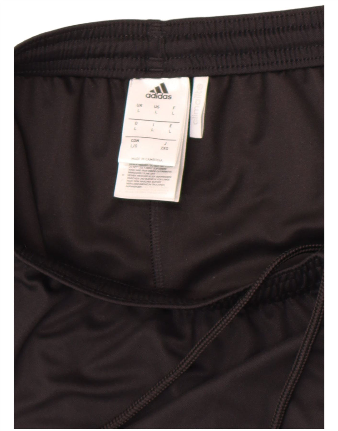 Adidas muške sportske kratke hlače Climalite, veliki crni poliester