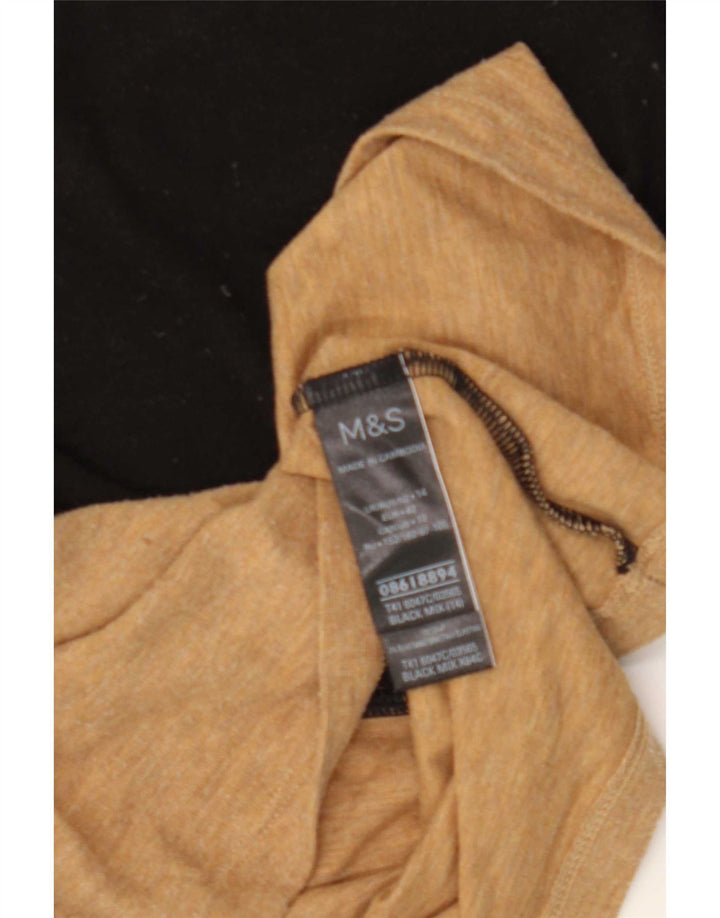 Marks & Spencer ženska majica dugih rukava UK 14 srednje crne boje