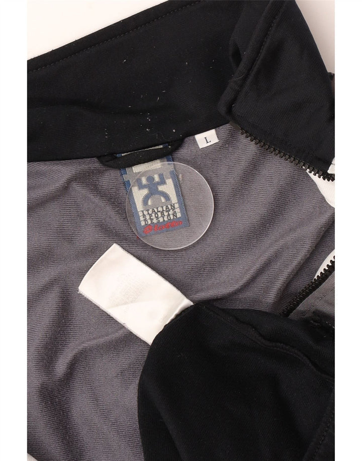 Lotto muška gornja jakna s grafičkim motivima, veliki crni poliester u boji