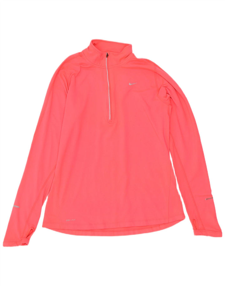 Nike Ženska trenirka Dri Fit Zip Neck Top UK 12 Medium Pink