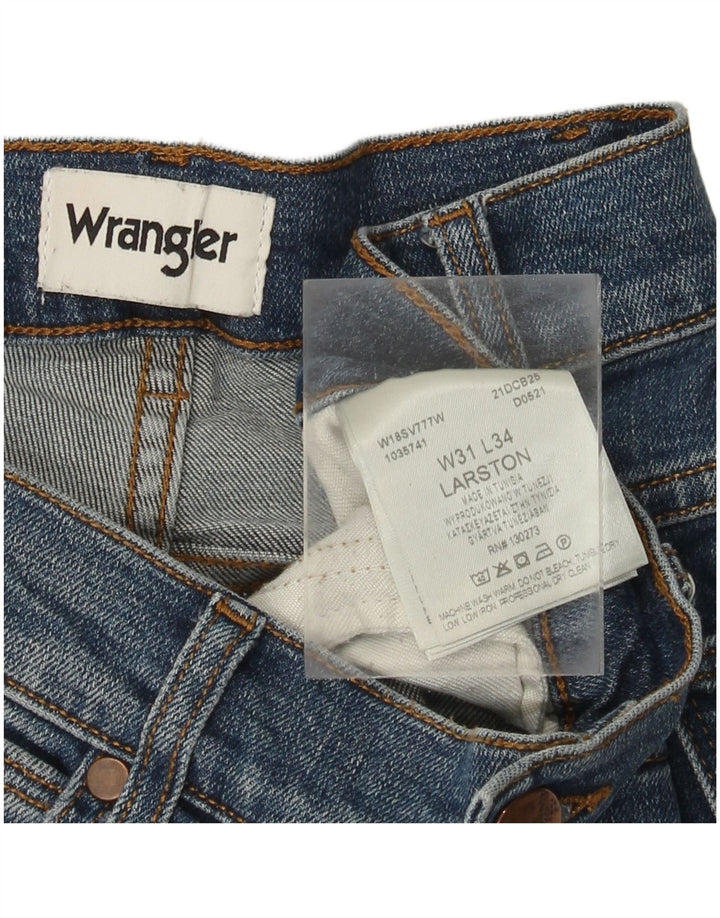 WRANGLER Muške uske traperice Larston W31 L34 Plavi pamuk