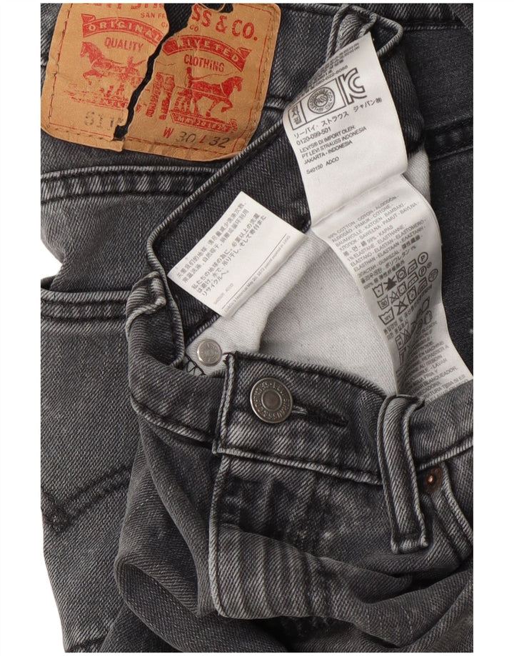 Levi's ženske 511 uske traperice W30 L28 sivi pamuk
