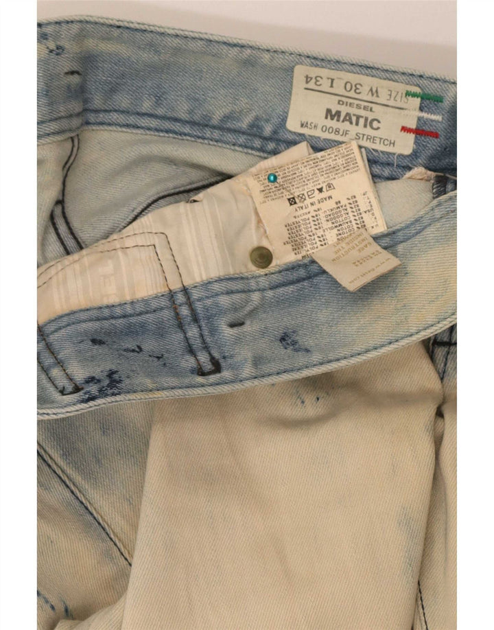 Ženske Diesel Matic uske traperice s oštećenjem W30 L34, plavi pamuk