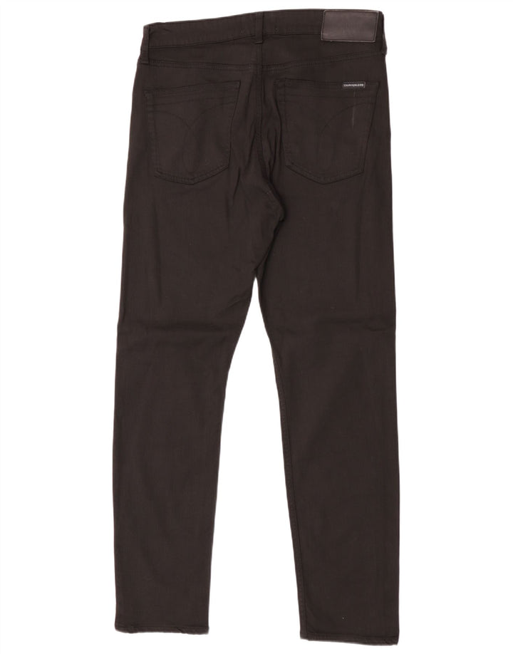 Calvin Klein muške uske traperice W33 L32 crni modal