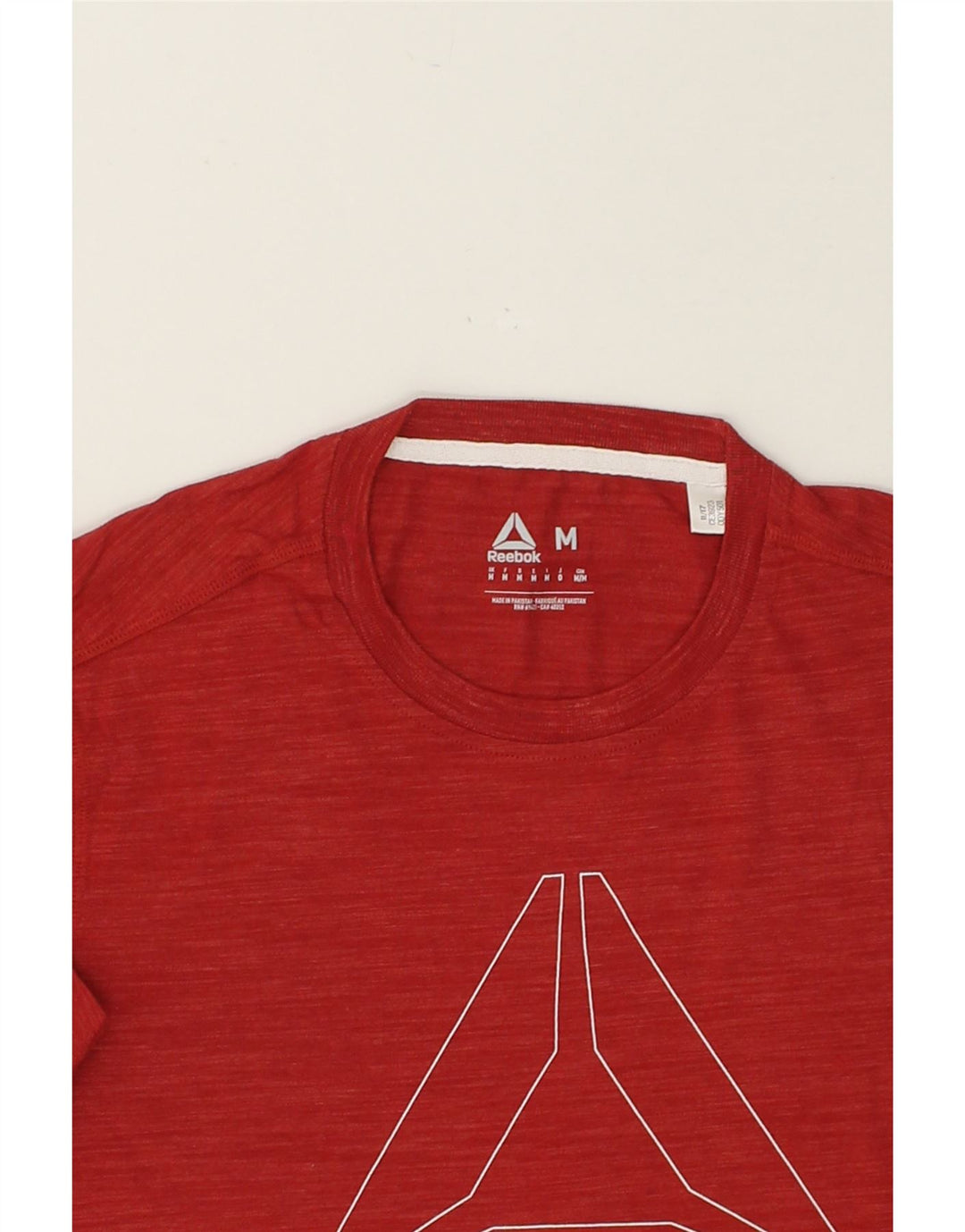 REEBOK Mens Graphic T-Shirt Top Medium Red | Vintage Reebok | Thrift | Second-Hand Reebok | Used Clothing | Messina Hembry 