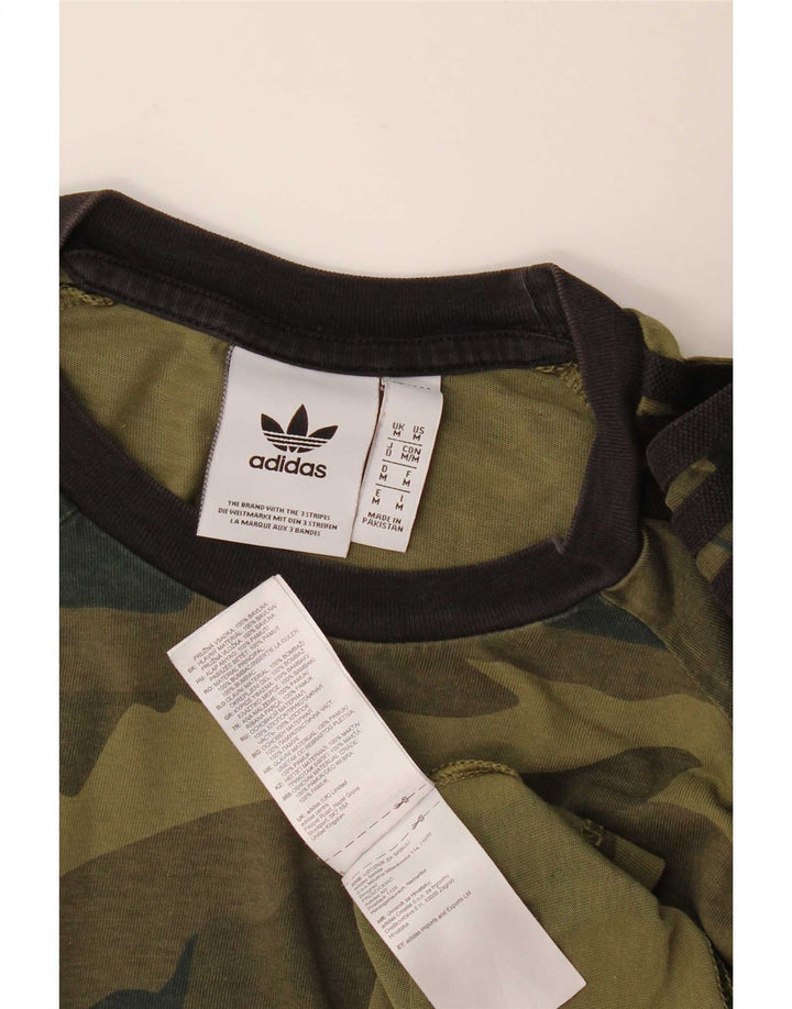 Adidas muška majica kratkih rukava Srednji kaki kamuflažni pamuk