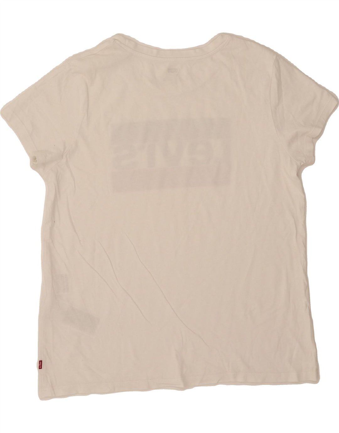 LEVI'S Mens Graphic T-Shirt Top Large White Cotton Vintage Levi's and Second-Hand Levi's from Messina Hembry 
