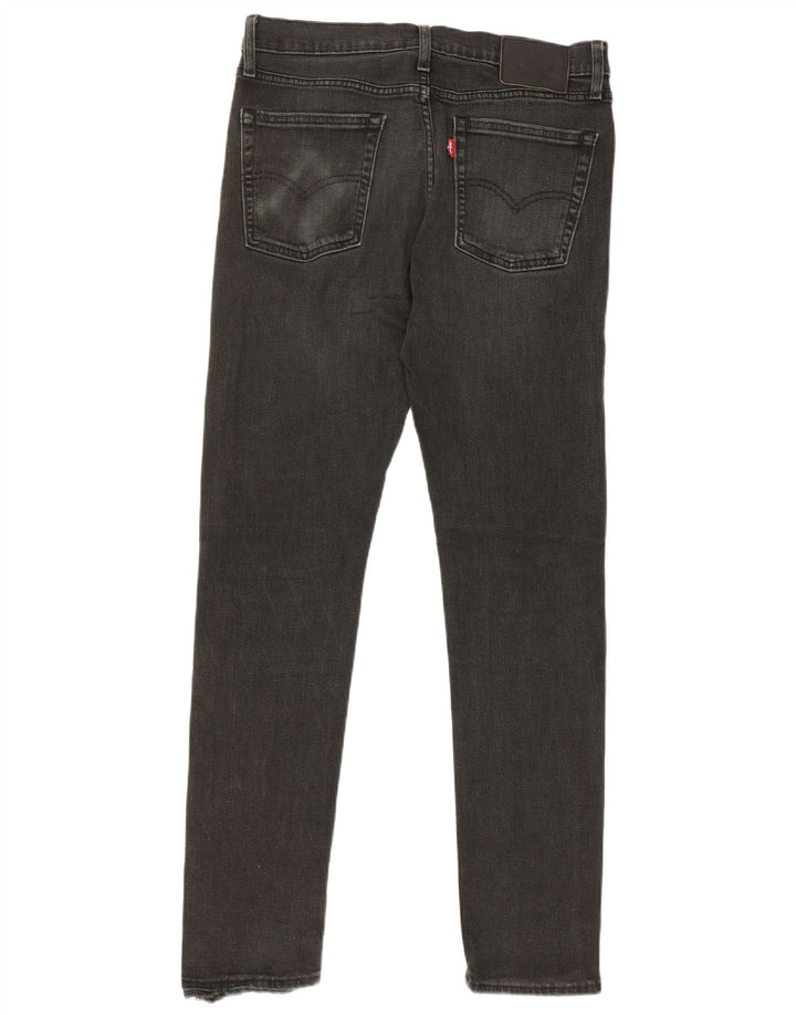 Levi's muške uske traperice W32 L32 crni pamuk