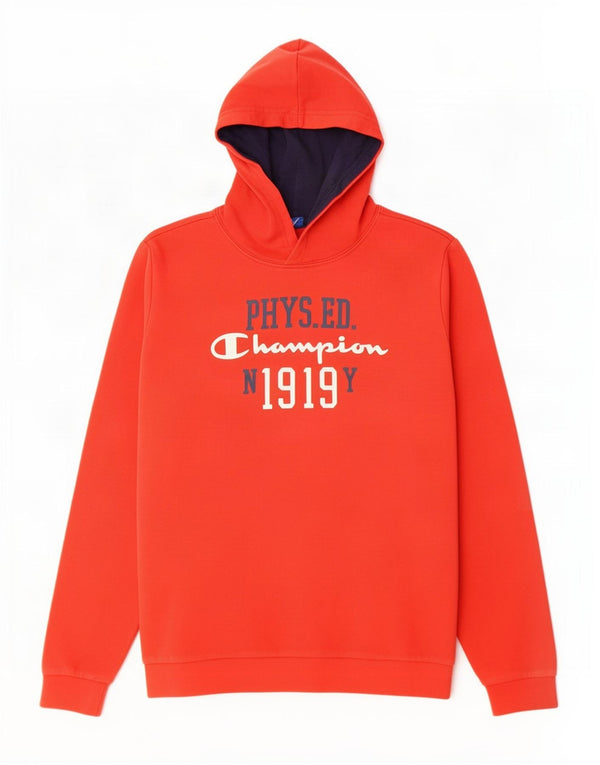 Champion Boys Graphic Hoodie Džemper 13-14 godina XL crveni pamuk