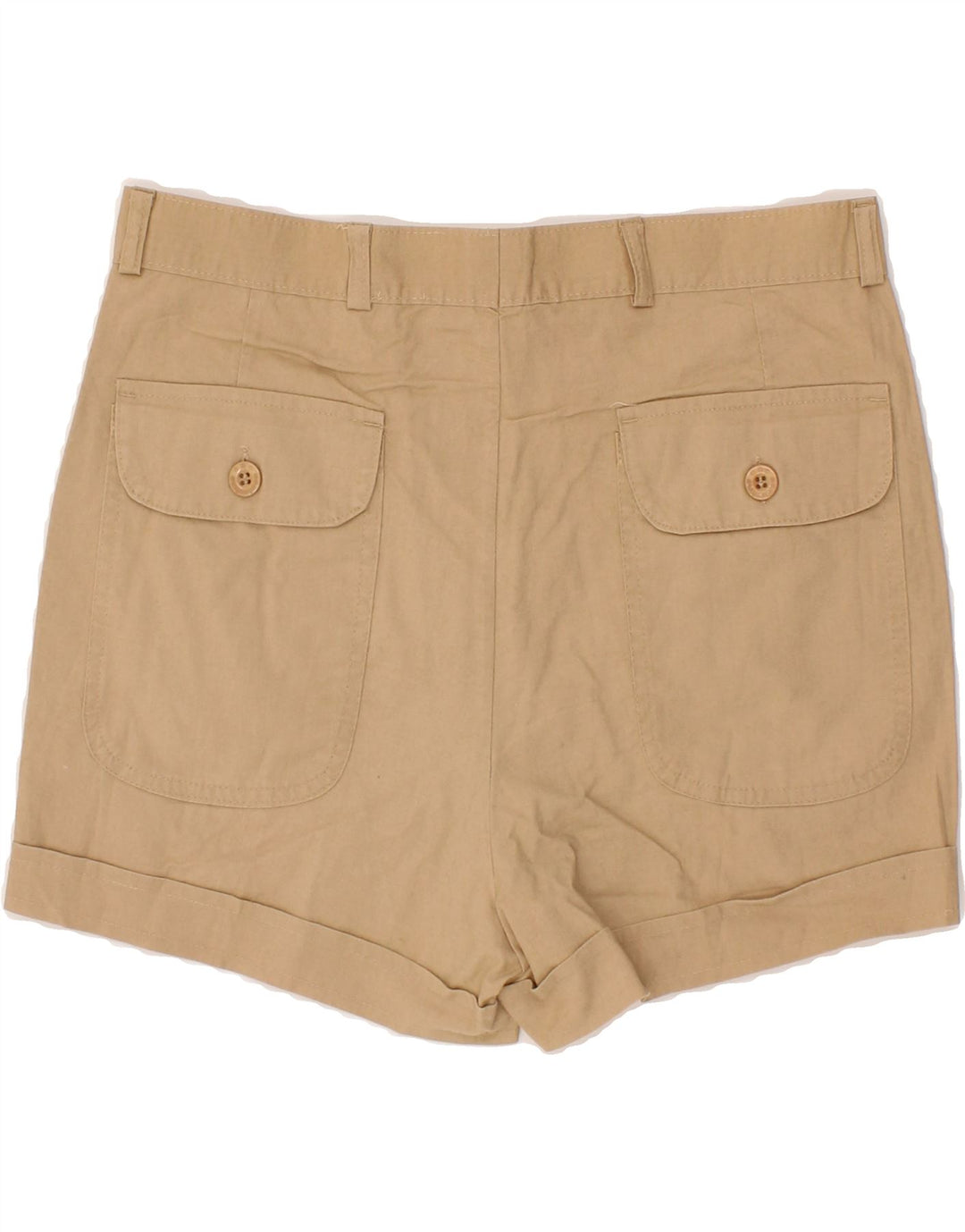 VINTAGE Womens Chino Shorts IT 44 Medium W30 Beige Cotton Vintage Vintage and Second-Hand Vintage from Messina Hembry 