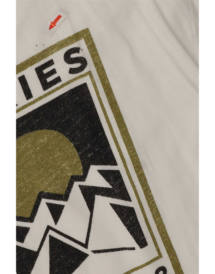 Velika bijela pamučna muška majica kratkih rukava Dickies s grafičkim motivima
