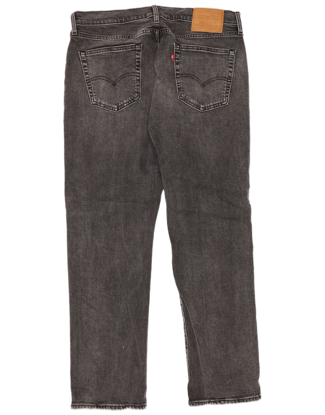 Levi's muške 514 ravne traperice W34 L30 sivi pamuk