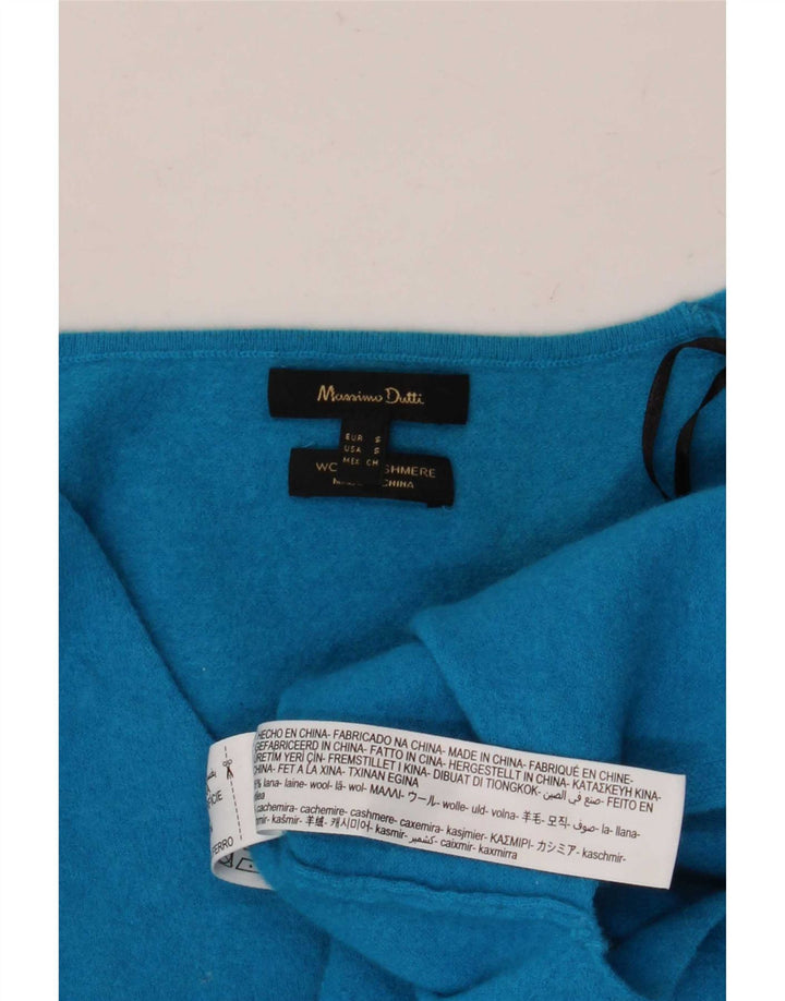 Massimo Dutti ženski kratki pulover s V-izrezom UK 10 Small Blue