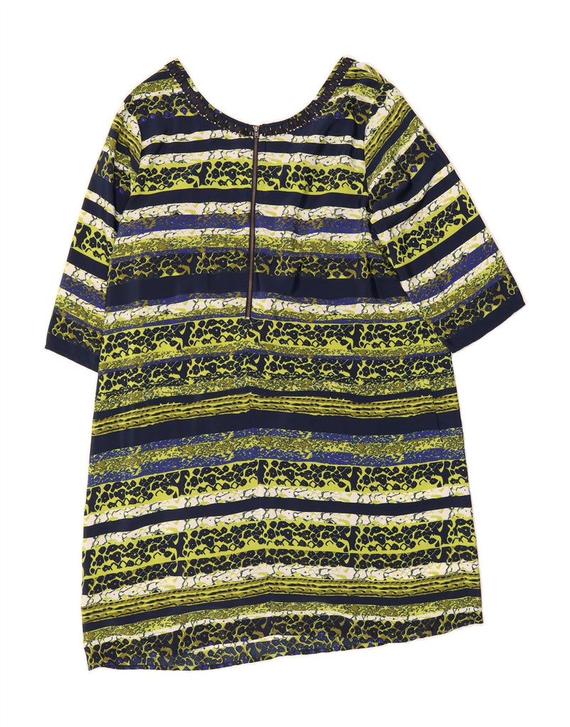 PER UNA Womens 3/4 Sleeve Tent Dress UK 20 2XL Multicoloured Striped Vintage Per Una and Second-Hand Per Una from Messina Hembry 