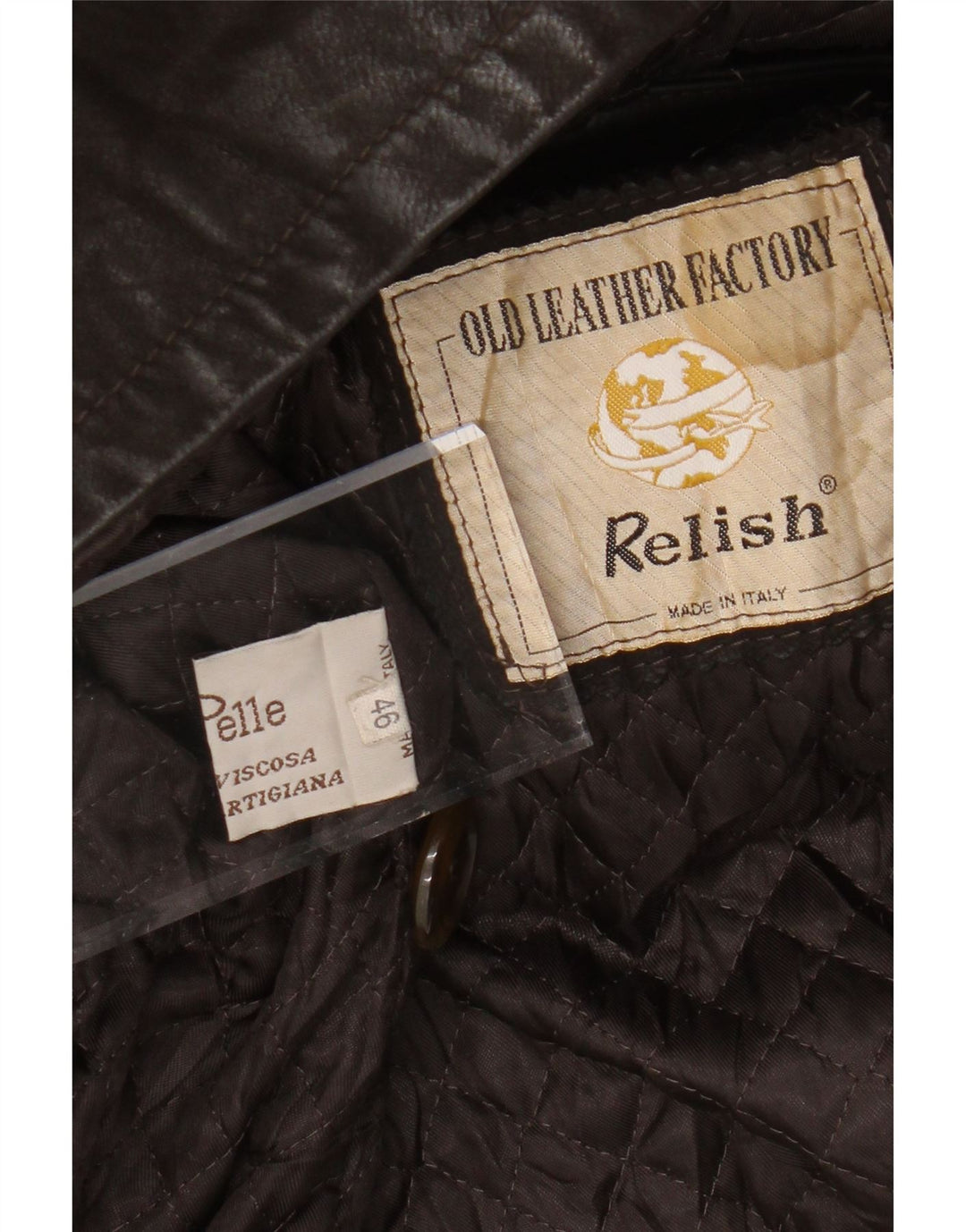 RELISH ženska kožna jakna IT 46 velika smeđa koža