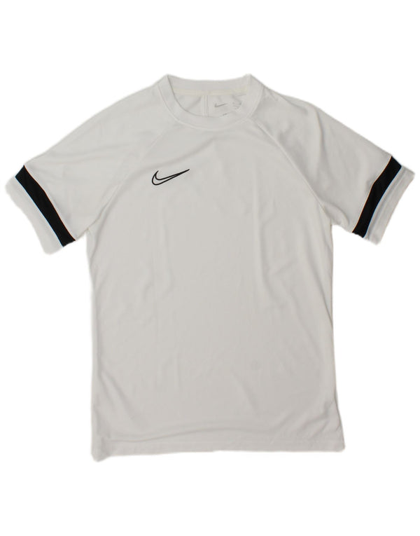 Nike Dri Fit T-Shirt Top srednje bijele boje od poliestera