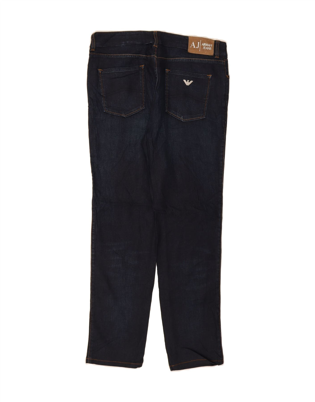 ARMANI Womens Slim Jeans W32 L29 Navy Blue Cotton Vintage Armani and Second-Hand Armani from Messina Hembry 