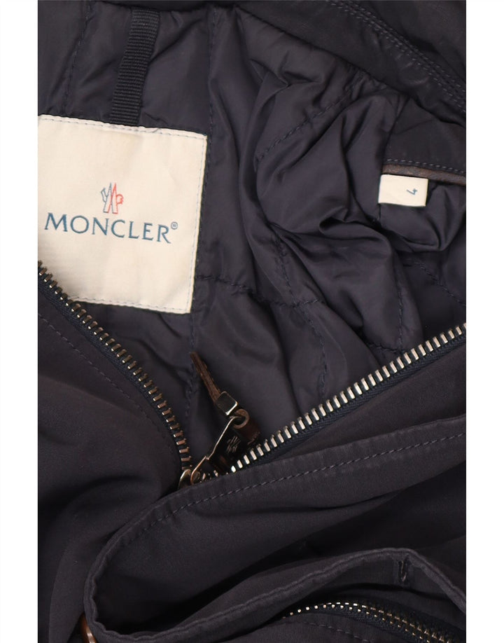 Moncler muška podstavljena jakna veličina 4 XL tamnoplavi poliester