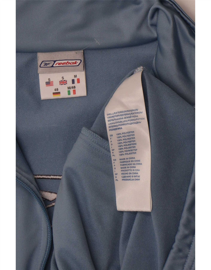 Reebok muška trenirka s grafičkim motivima, mala plava gornja jakna od poliestera