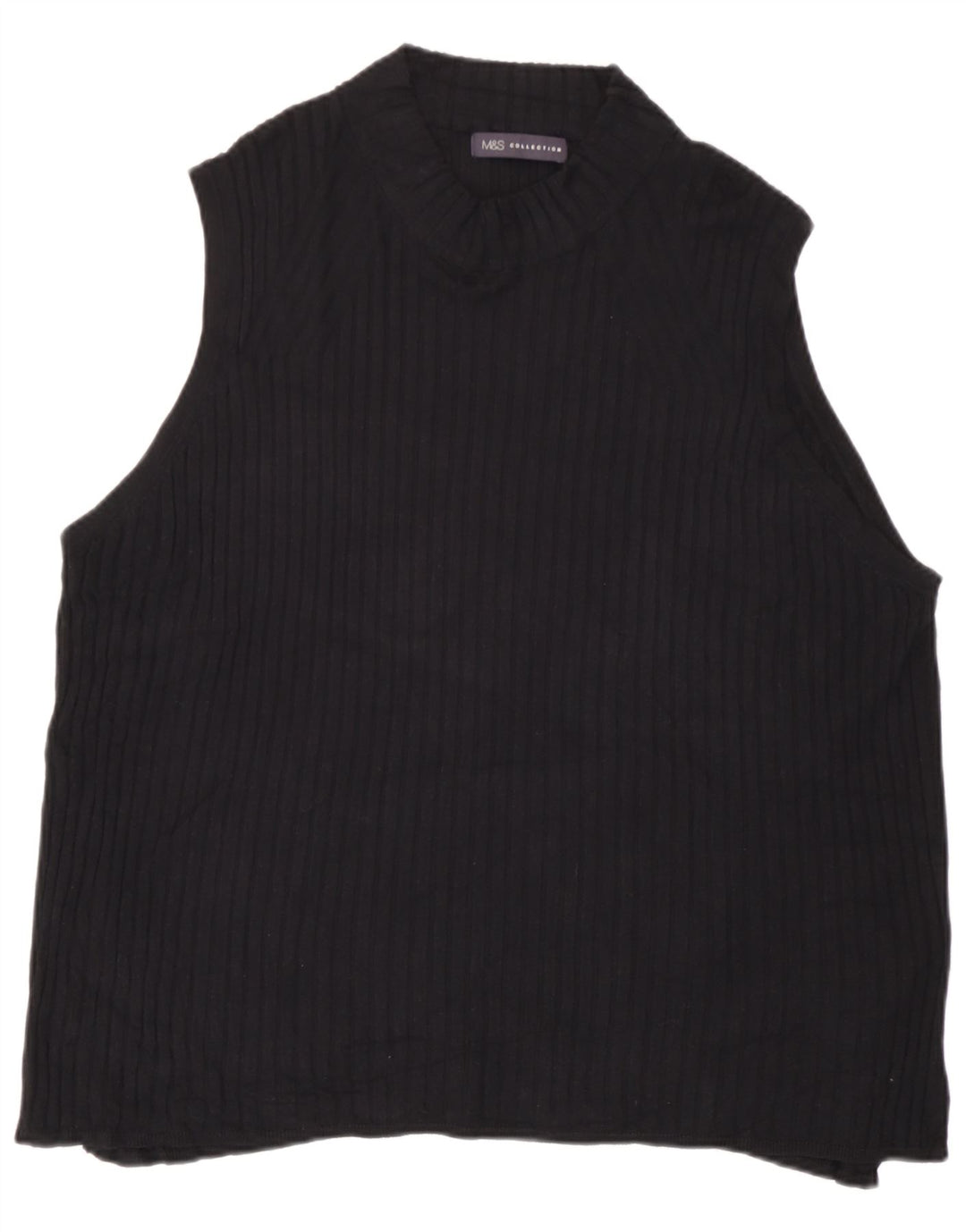 Marks & Spencer ženski prsluk UK 24 4XL crna viskoza