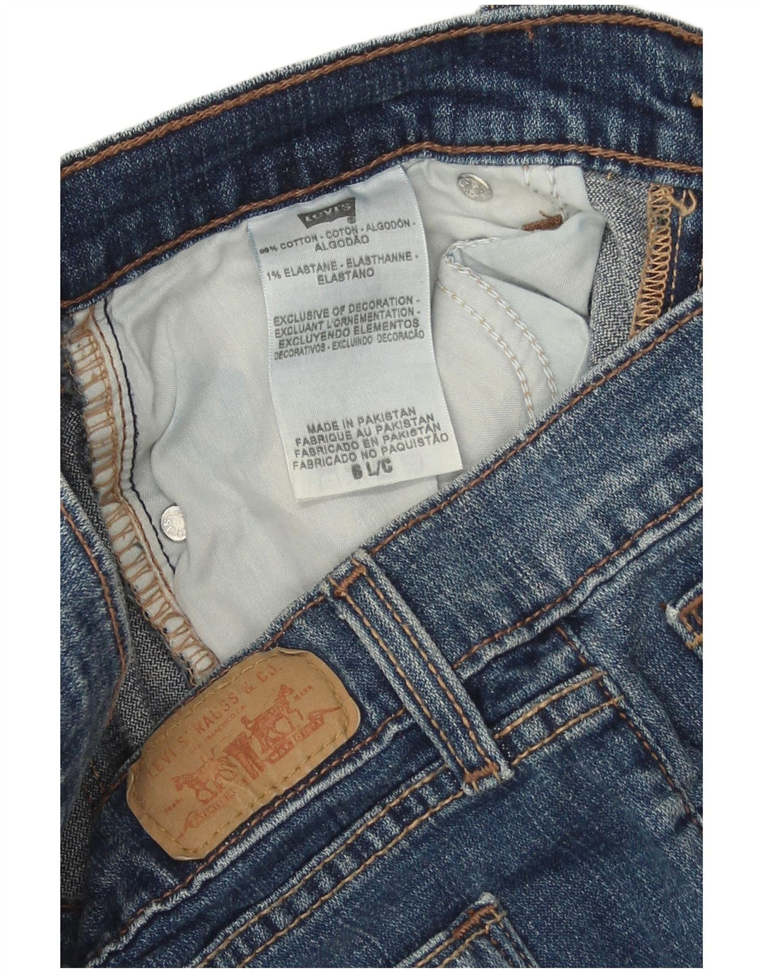 Levi's ženske 515 Bootcut traperice US 6 srednje W32 L32 plavi pamuk