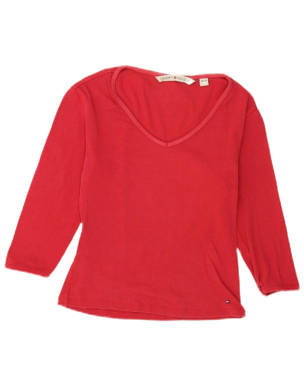 Tommy Hilfiger ženski kratki top s 3/4 rukavima UK 6 XS crvena