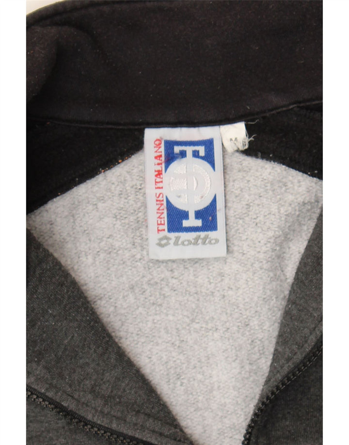 LOTTO Mens Tracksuit Top Jacket Medium Grey Colourblock Vintage Lotto and Second-Hand Lotto from Messina Hembry 