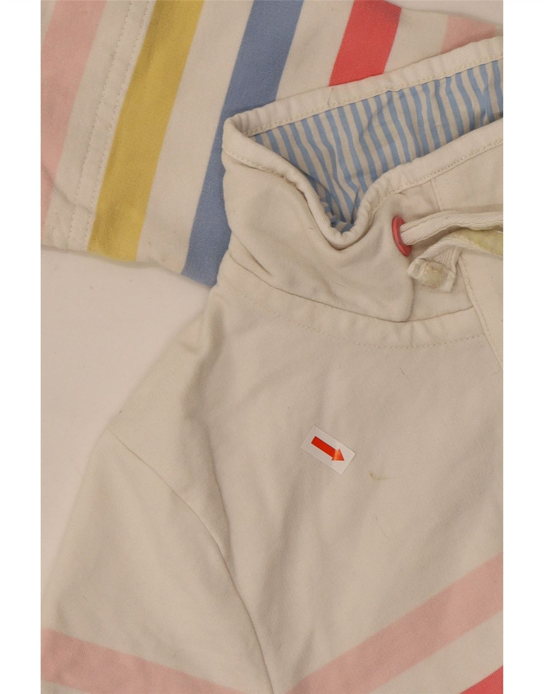 Joules Ženska majica s kratkim rukavima UK 8 Mali pamuk na raznobojne pruge