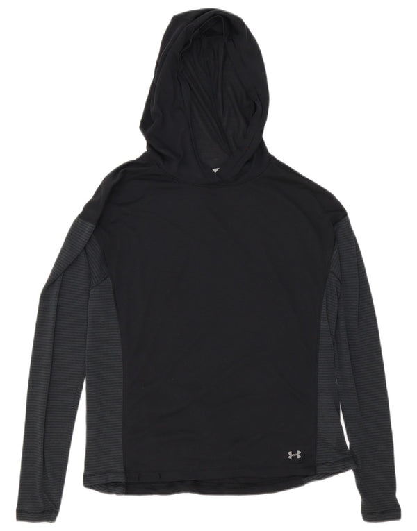 Ženska majica Under Armour Heat Gear s kapuljačom dugih rukava UK 10 Mala crna