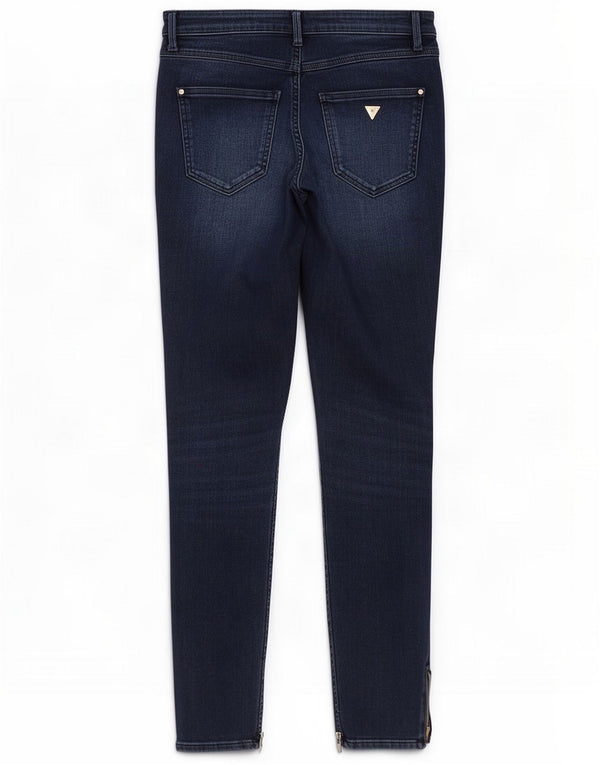Guess Womens Skinny Jeans UK 10 W28 L28 Blue Cotton