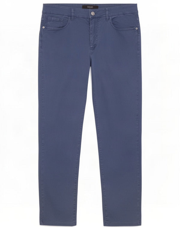 Liu Jo muške uske ležerne hlače IT 50 Large W34 L29 Blue Cotton